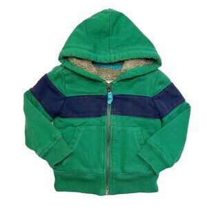 Mini Boden Sherpa Fleece Lined Color Block Hoodie (1 1/2-2)